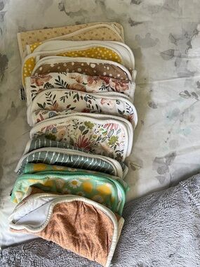 Multi-Color Baby Washcloth Set - Soft Cotton Baby Bath Cloths